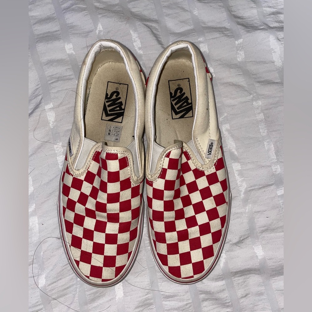red checkered vans
